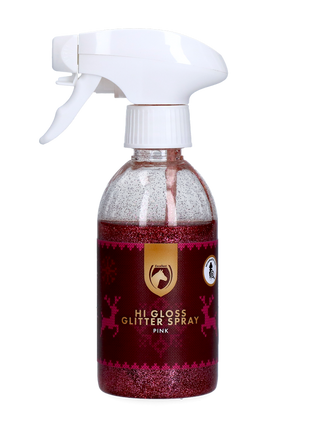 Excellent Horse Christmas Hi Gloss Glitter Spray Roze 250 ml