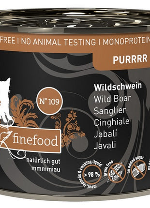 Catz Finefood Purrrr N.109 Dzik puszka 200g