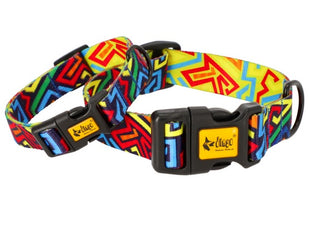 Dingo Obroża regulowana City - Graffiti 3,0cm/60cm