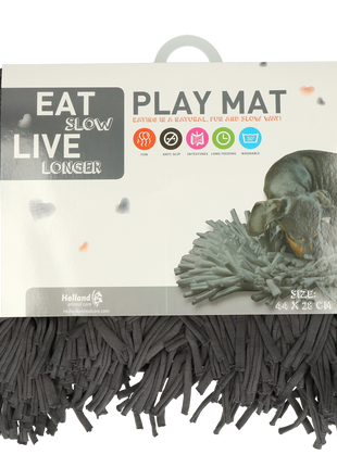 Eat Slow Live Longer Play Mat Grijs