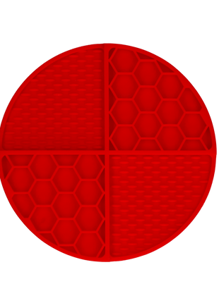 Eat Slow Live Longer Lick Mat Dimensions Circle Rood