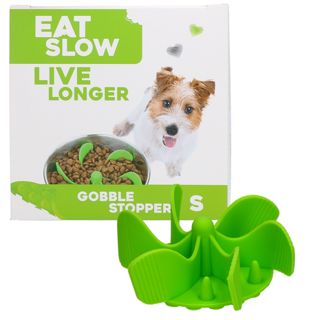 Eat Slow Live Longer Gobble Stopper Groen