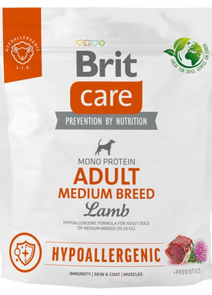 Brit Care Hypoallergenic Adult Medium Lamb 1kg
