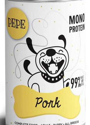 Paka Zwierzaka PEPE Pork (wieprzowina) puszka 400g
