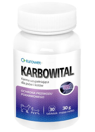 Karbowital dla psa i kota 30 tabl.