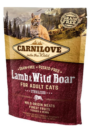 Carnilove Cat Lamb & Wild Boar Sterilised - jagnię i dzik 400g