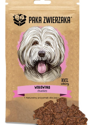 Paka Zwierzaka Chunkies Wołowina 100% 70g
