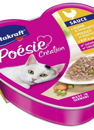 Vitakraft Poesie sos kurczak z warzywami tacka 85g