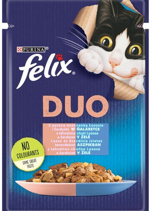 Felix Fantastic Duo sardynka/łosoś galaretka saszetka 85g