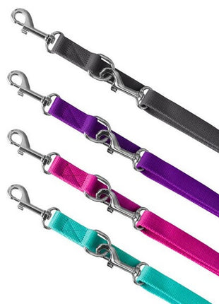 CHABA Smycz taśma regulowana gładka 20mm/260cm fuksja