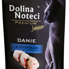 Dolina Noteci Premium Kot Junior Danie z dorsza i sardynki saszetka 85g