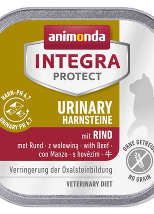 Animonda Integra Protect Urinary Harnsteine Oxalate dla kota - z wołowiną tacka 100g