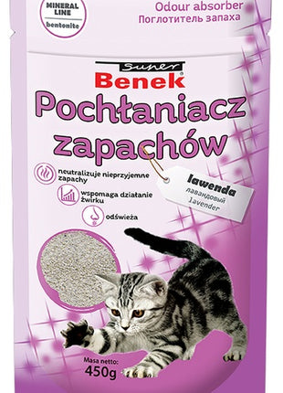 Super Benek Pochłaniacz zapachów lawenda - worek 0,45kg