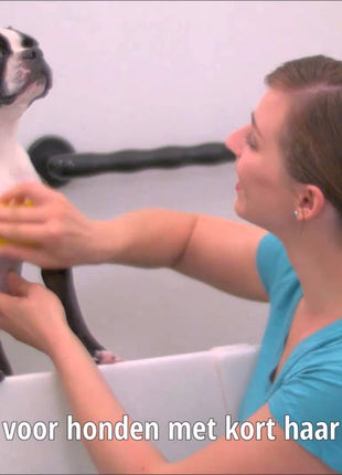 Pet+Me Dog Hair Brush Kort haar Geel