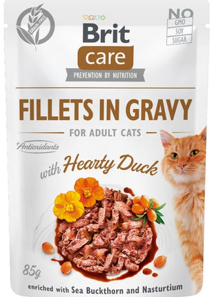Brit Care Cat Fillets In Gravy Hearty Duck saszetka 85g