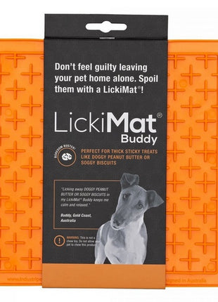 LickiMat Buddy Krzyżyk miękki pomarańczowy