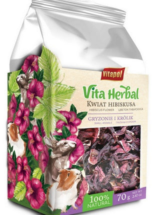 Vitapol Vita Herbal Kwiat hibiskusa dla gryzoni i królika 70g