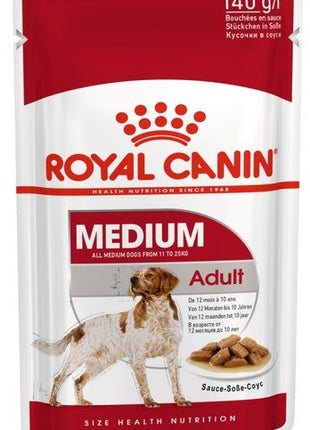 Royal Canin Medium Adult karma mokra w sosie dla psów dorosłych, ras średnich saszetika 140g