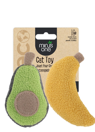 Minus One Fruit Cat Toys Avacado & Banana