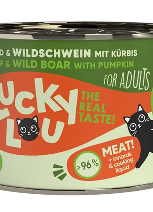 Lucky Lou Lifestage Adult Wołowina i dzik puszka 200g