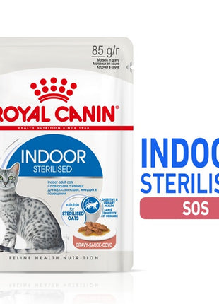 Royal Canin Indoor Sterilised sos karma mokra dla kotów dorosłych sterylizowanych, przebywających w domu saszetka 85g