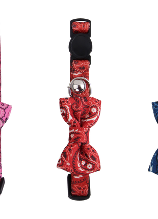 Pawise Cat Collar With Bowknot Blauw