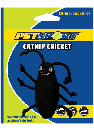 Petsport Catnip Cricket Zwart