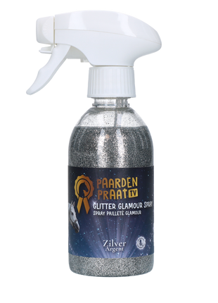 Paardenpraat TV Glitter Glamour Spray Zilver
