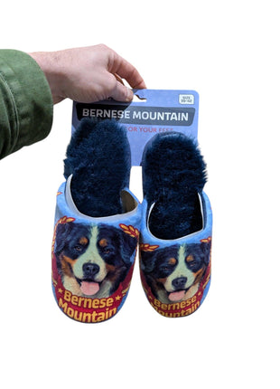 Merkloos Pantoffel Bernese Mountain Dog Donkerblauw
