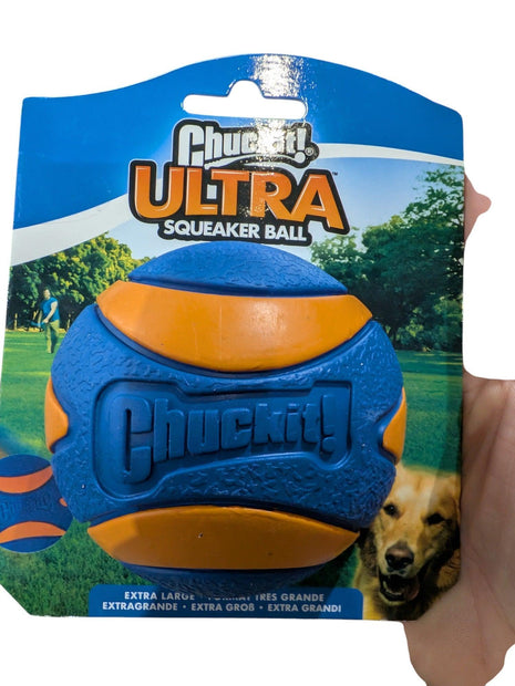 Chuckit Ultra Squeaker Ball - praktycznie niezniszczalna piłka z piszczałką - różne rozmiary