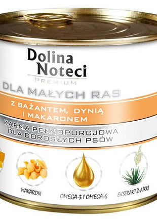 Dolina Noteci Premium Pies Mały Bażant, dynia i makaron puszka 185g