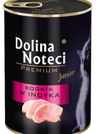 Dolina Noteci Premium Kot Junior Bogata w indyka puszka 400g