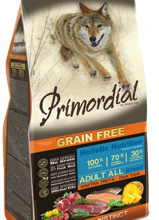 Primordial Dog Grain Free Adult Duck & Trout 2kg