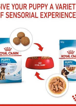Royal Canin Maxi Puppy karma mokra w sosie dla szczeniąt, od 2 do 15 miesiąca życia, ras dużych saszetka 140g