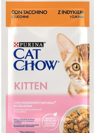 Purina Cat Chow Kitten Indyk i cukinia saszetka 85g