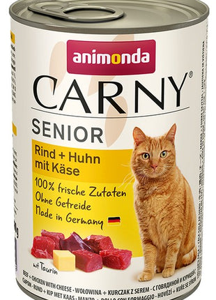 Animonda Carny Senior Wołowina, Kurczak + Ser puszka 400g