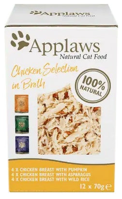Applaws saszetki dla kota Chicken Selection Multi Pack 12x70g