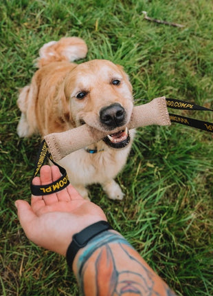 Dingo Zabawka dla psa - Szarpak z juty z dwoma uchwytami 28/4cm