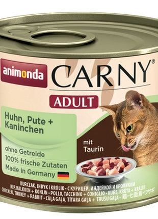 Animonda Carny Adult Kurczak, Indyk + Królik puszka 200g