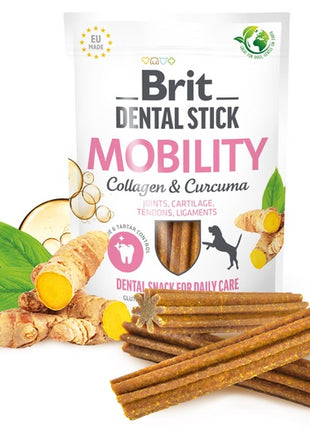Brit Dental Stick Mobility Collagen & Curcuma 251g