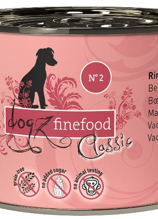 Dogz Finefood Classic N.02 Wołowina puszka 200g