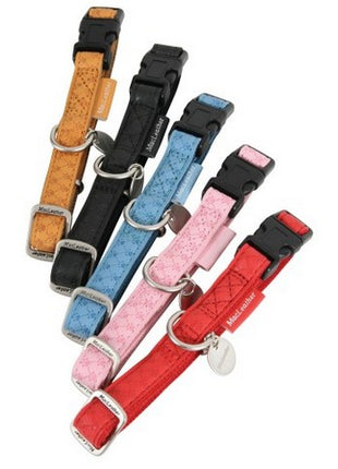 Zolux Obroża regulowana Mac Leather 15mm Czerwona [522035RO]