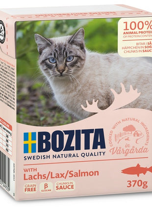 Bozita z Łososiem kawałki w sosie kartonik 370g