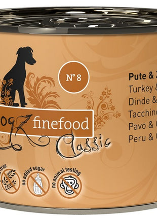 Dogz Finefood Classic N.08 Indyk i koza puszka 200g