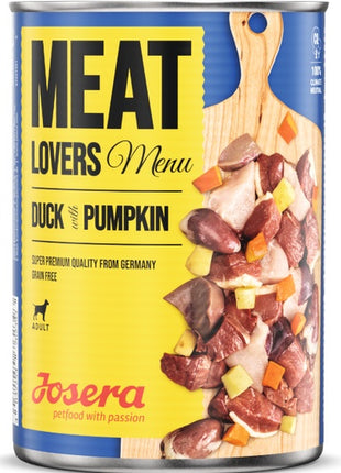 Josera Meat Lovers Menu Kaczka z dynią puszka 400g