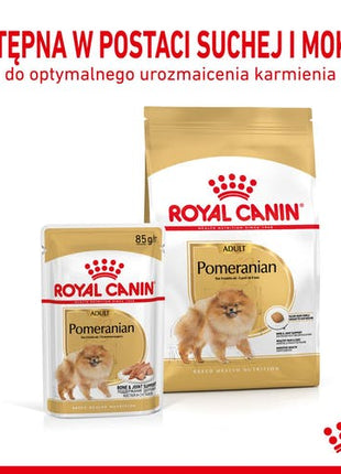 Royal Canin Pomeranian Adult karma mokra dla psów dorosłych rasy szpic miniaturowy, pasztet saszetka 85g