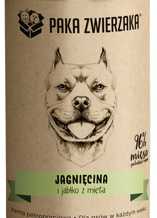 Paka Zwierzaka Jagnięcina i jabłko z miętą puszka 400g