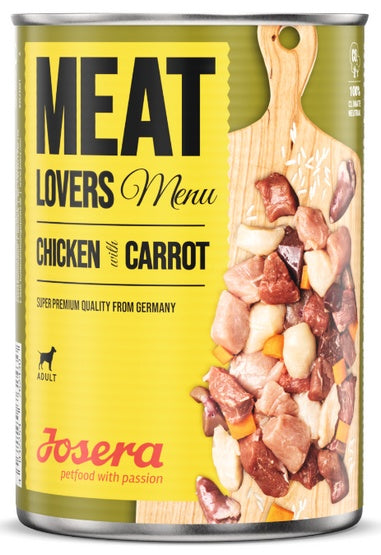 Josera Meat Lovers Menu Kurczak z marchewką puszka 400g