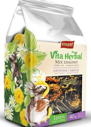 Vitapol Vita Herbal Mix ziolowy dla gryzoni i królika 40g