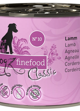 Dogz Finefood Classic N.10 Jagnięcina puszka 200g